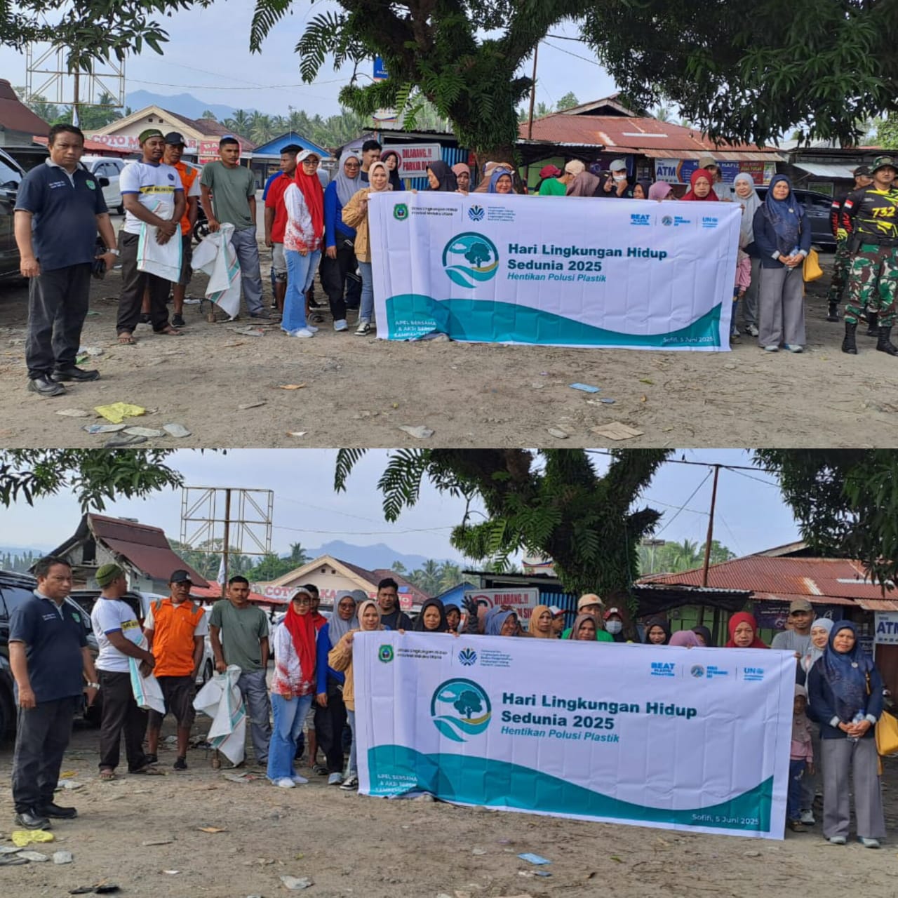 Aksi bersih-bersih sampah plastik DLH Maluku Utara